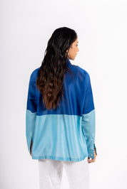 Beanie Shirt Two Tone Blue