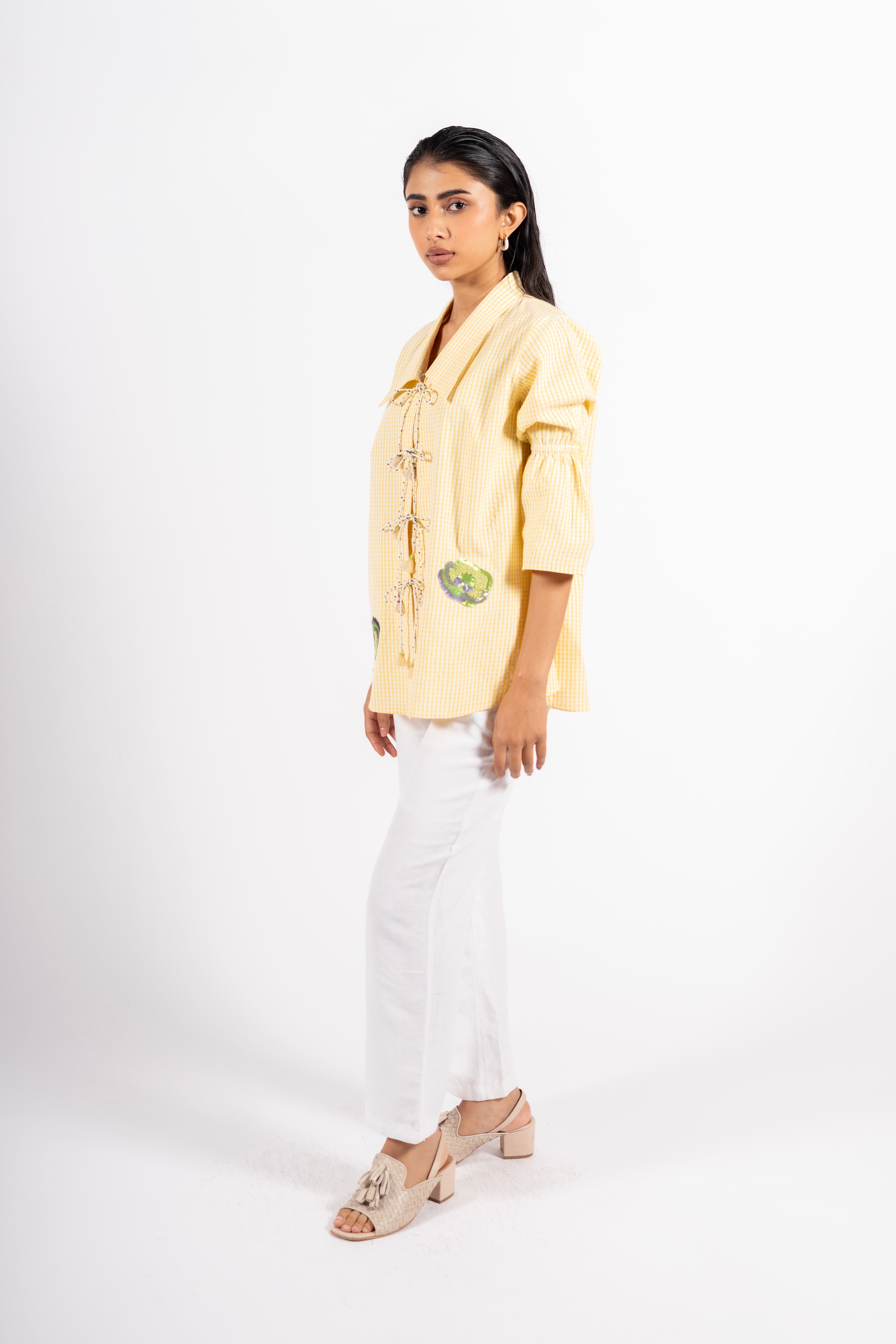 Pacific Shirt Seersucker Yellow