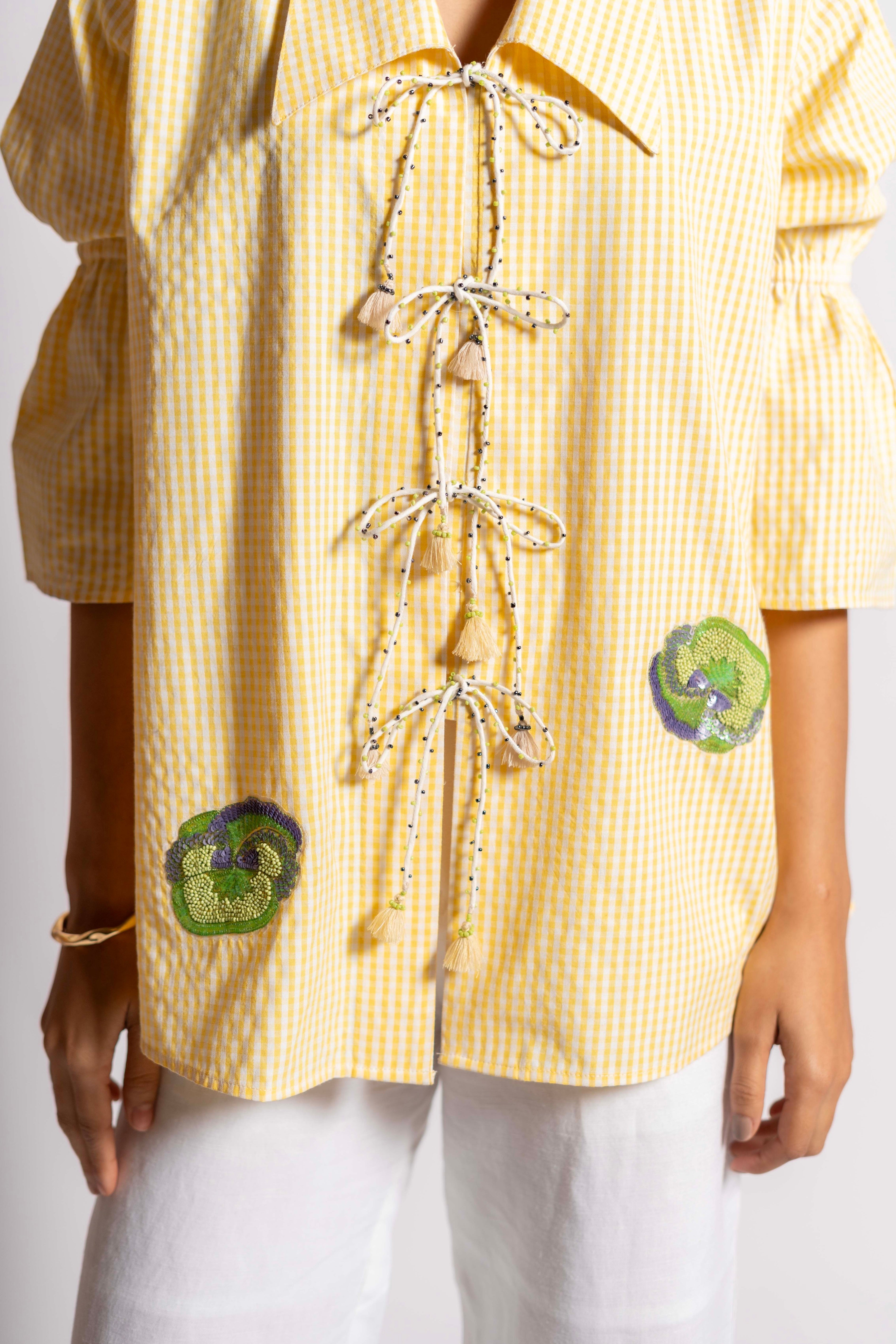 Pacific Shirt Seersucker Yellow