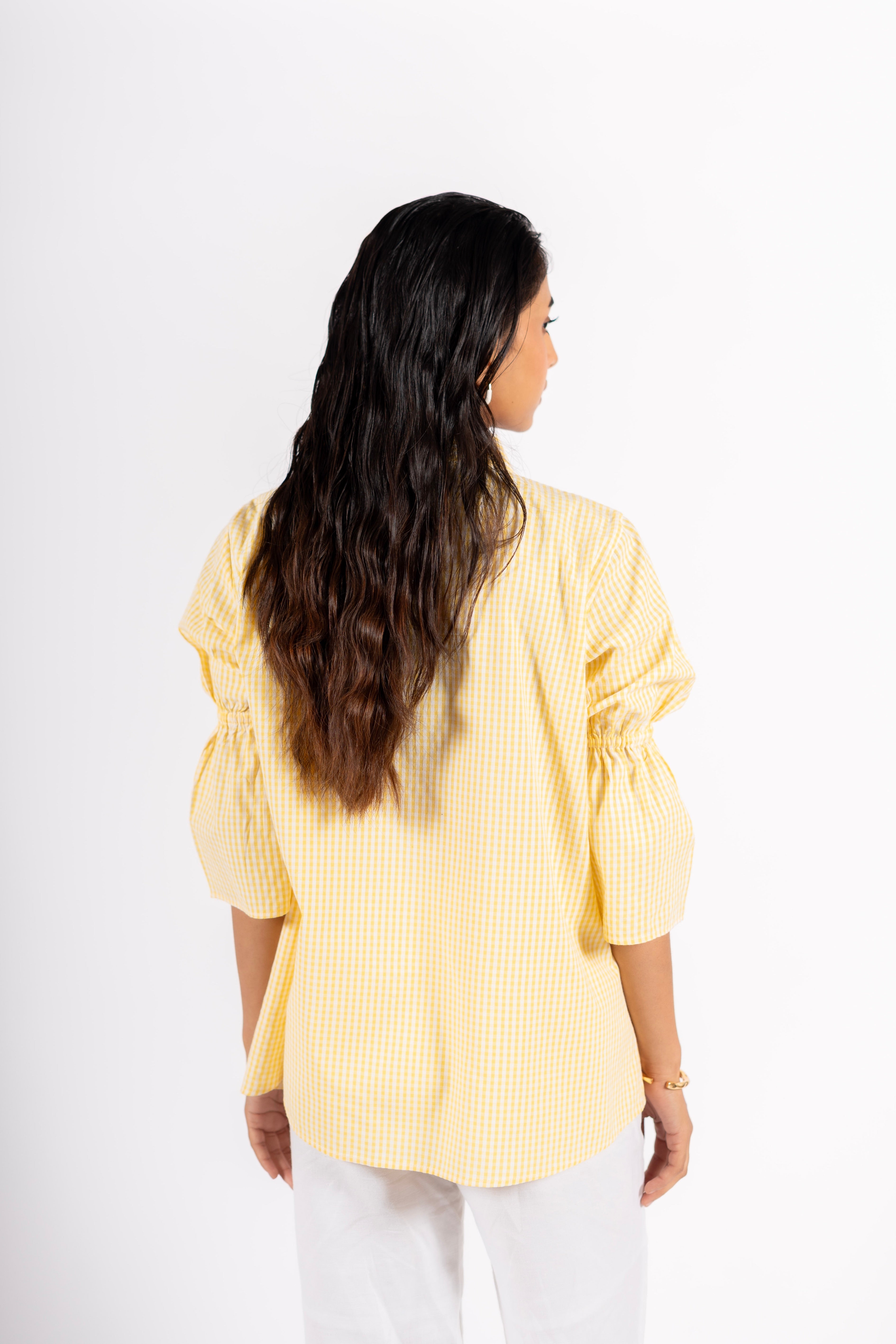Pacific Shirt Seersucker Yellow