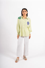Lily Shirt Green Checks