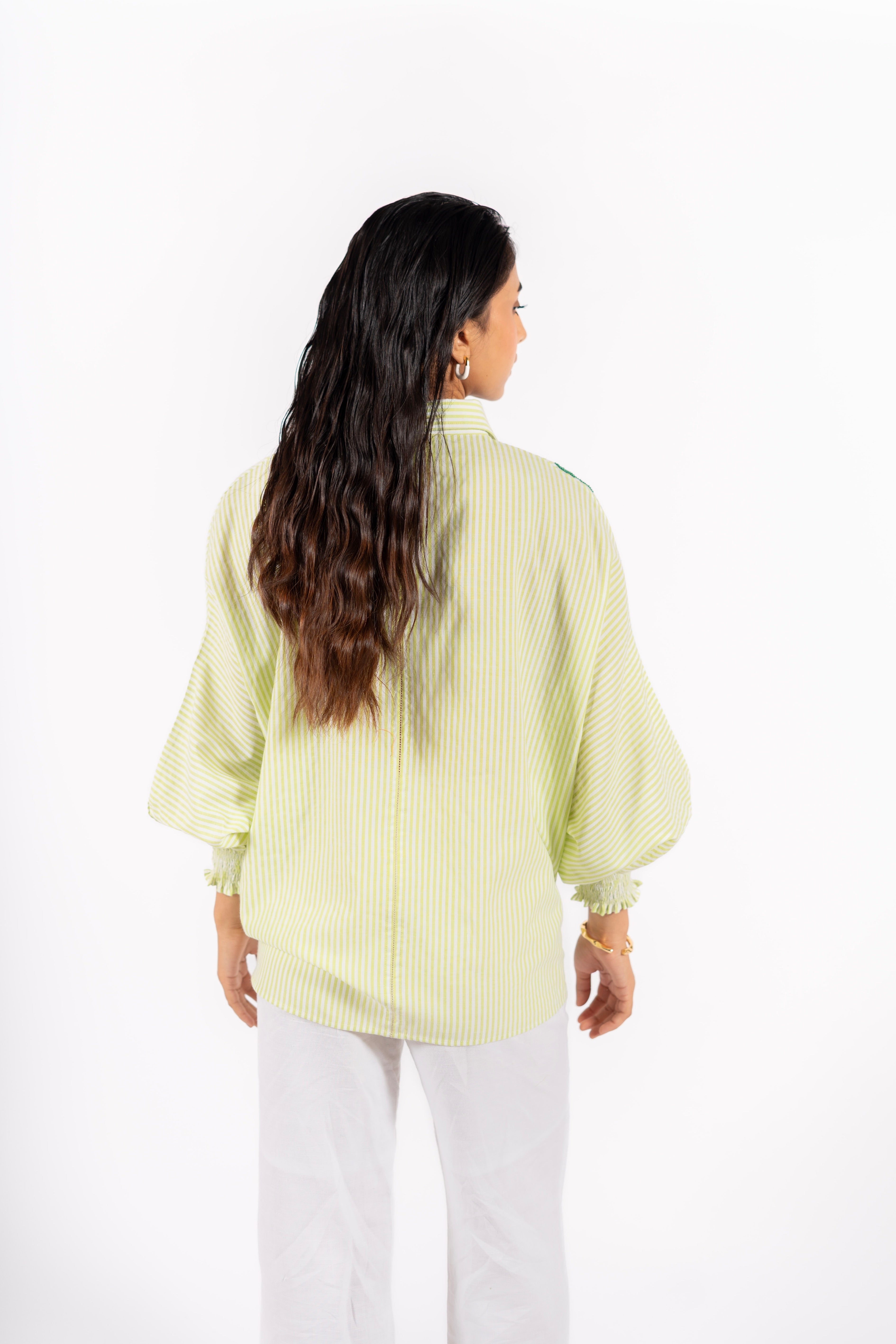 Lily Shirt Green Checks