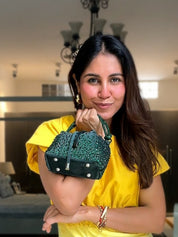 Bottle Green Micro Bucket Bag