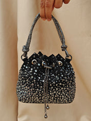 Black Micro Bucket Bag