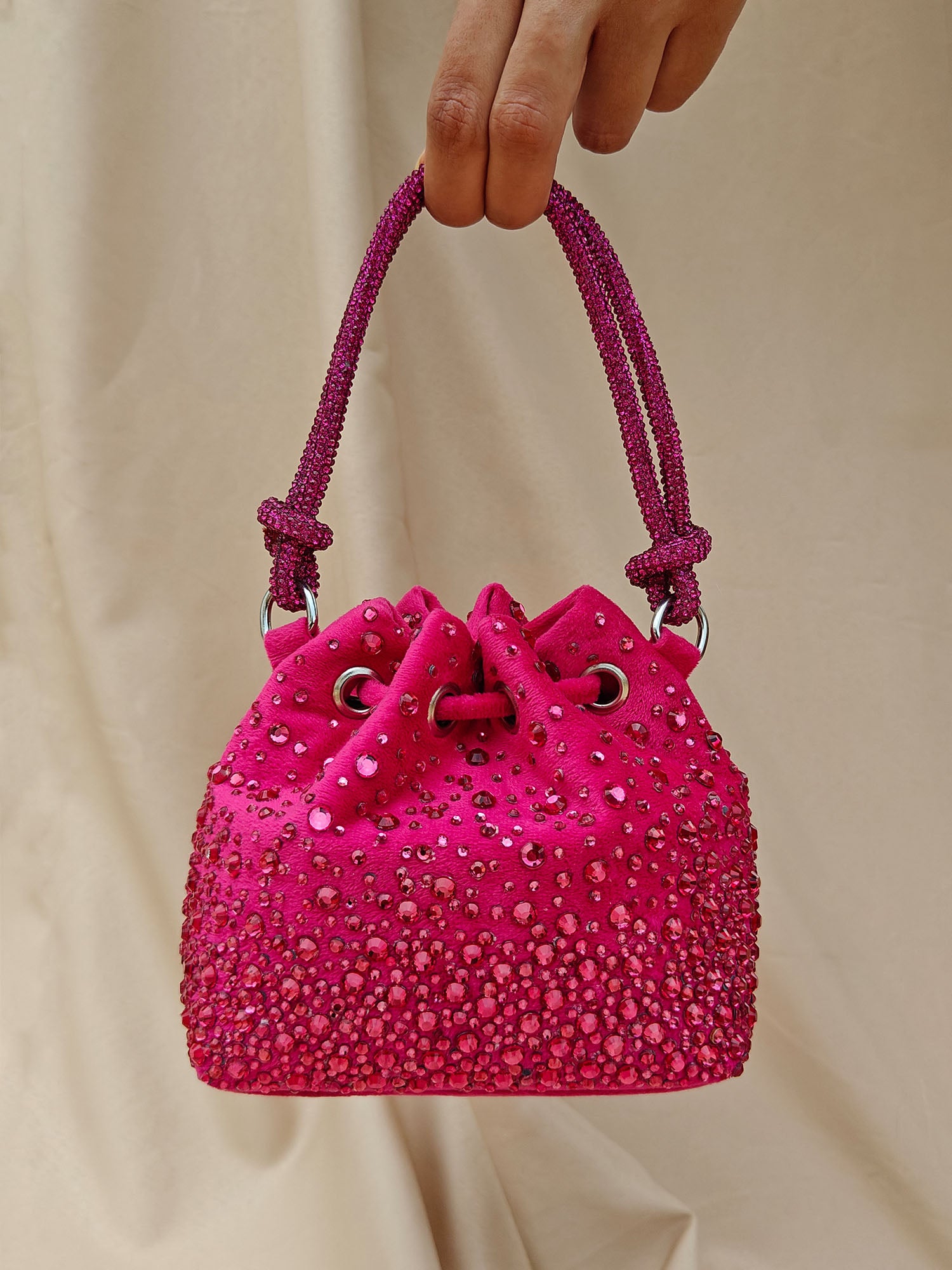 Hot Pink Micro Bucket Bag