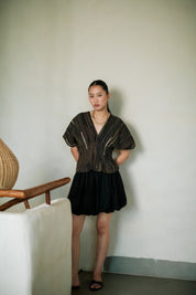 Chobe Balloon Skirt Short Black