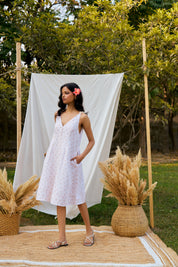 Petticoat Floral Sleeveless Shell Dress