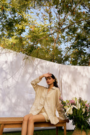 Sunkissed Palms Oversized Shirt
