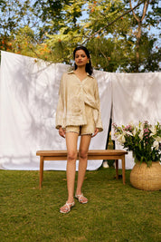 Sunkissed Palms Oversized Shirt