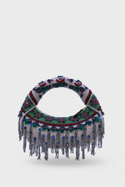Midnight Cascade Beaded Bag