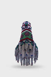 Midnight Cascade Beaded Bag