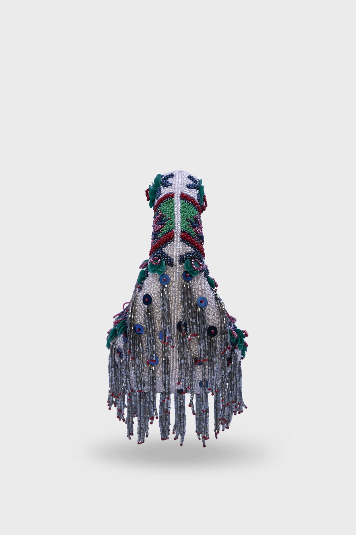 Midnight Cascade Mini Beaded Bag