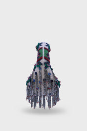 Midnight Cascade Mini Beaded Bag