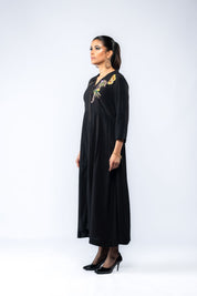 Dress Embellished With Flora Embroidery