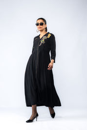 Dress Embellished With Flora Embroidery