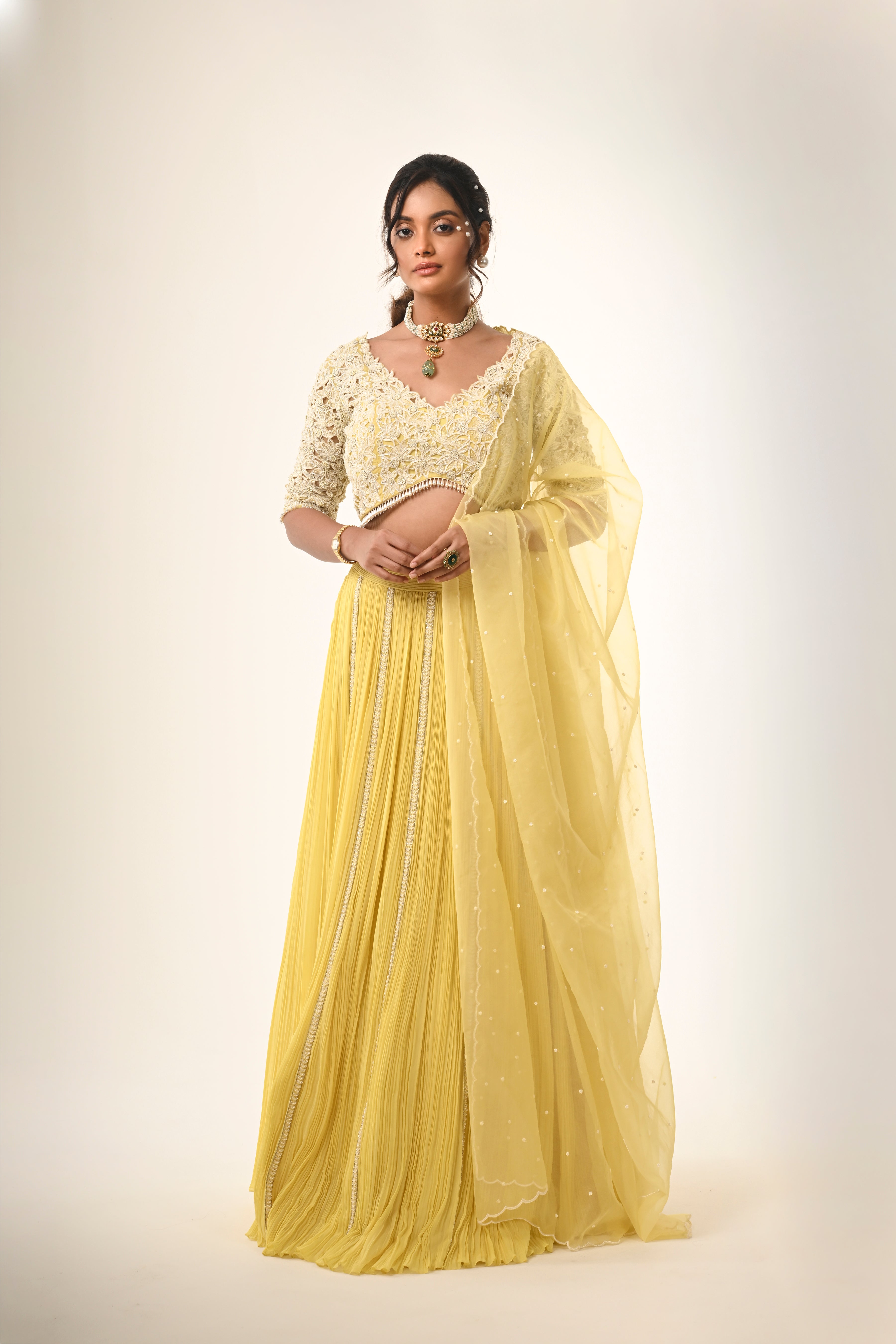 Yellow Lehenga Set
