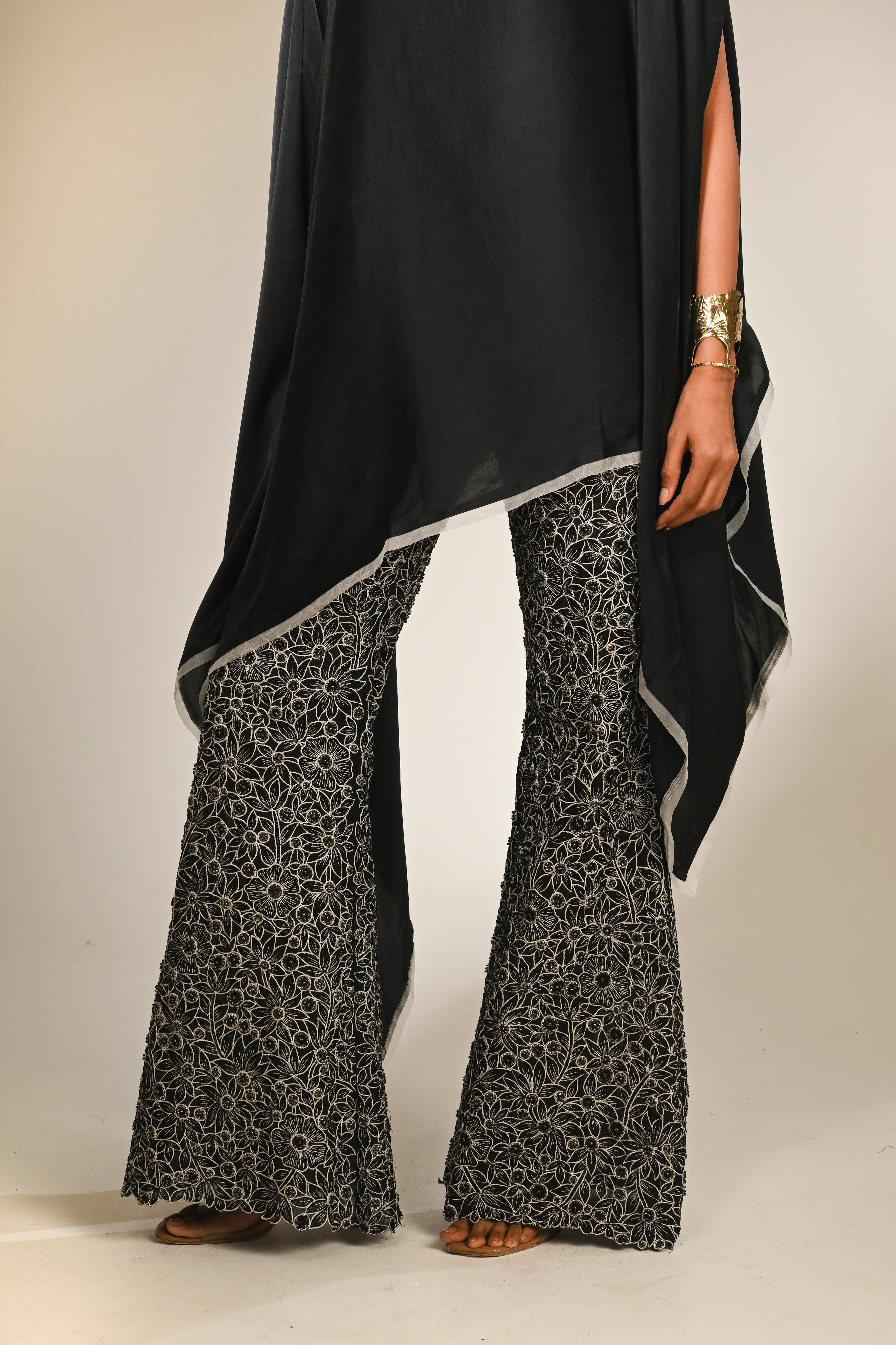 Black Kaftan & Pants Set