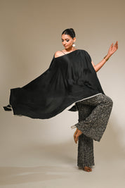 Black Kaftan & Pants Set