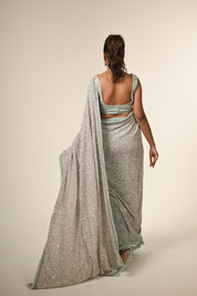 Powder Blue Saree