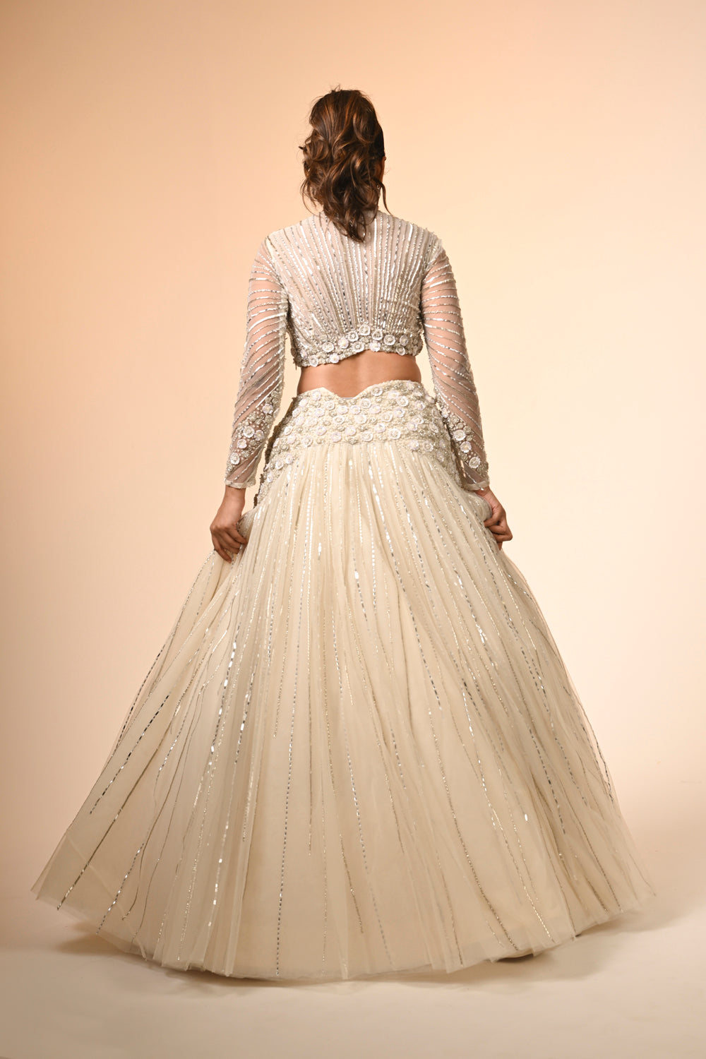 Ivory Lehenga Set