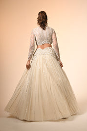 Ivory Lehenga Set