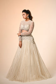 Ivory Lehenga Set