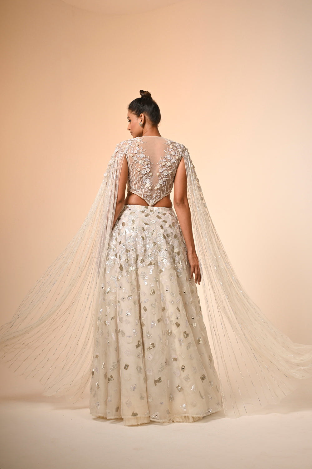 Ivory Lehenga Set