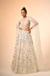 Ivory Lehenga Set