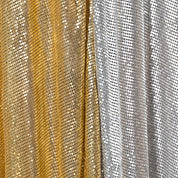 Noor Chain Mail Metallic Gold Silver Kaftan