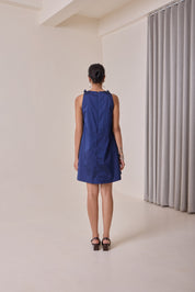 Midnight Art Cut Shift Dress