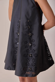 Noir Art Cut Shift Dress
