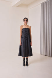 Noir Art Cut Tube Dress