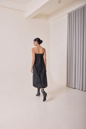 Noir Art Cut Tube Dress