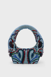 Ocean Crest Embellished Beaded Bag