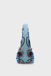 Ocean Crest Embellished Beaded Bag