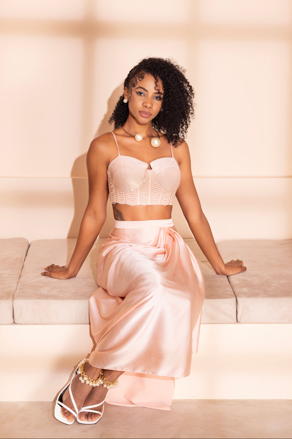 Adina Top & Skirt Set