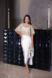 Sahar Cape & Skirt Set