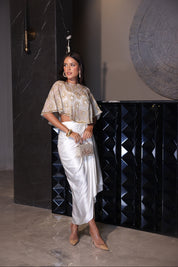 Sahar Cape & Skirt Set