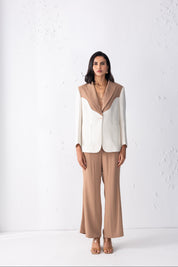 Khakhi Blazer & Pant Set