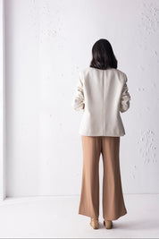 Khakhi Blazer & Pant Set