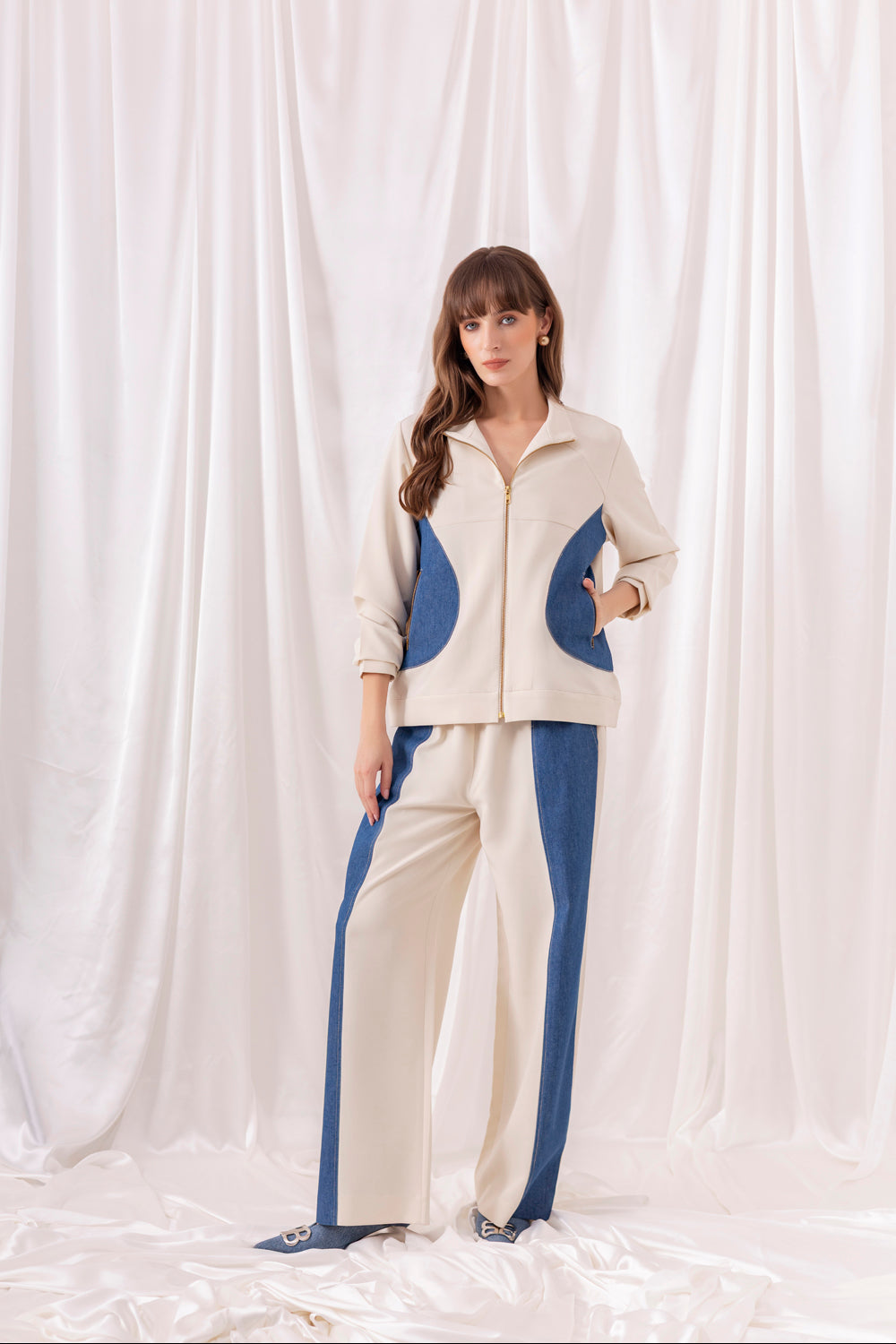 Creamy Co-ord Set