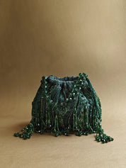 Bottle Green Pouch Bag