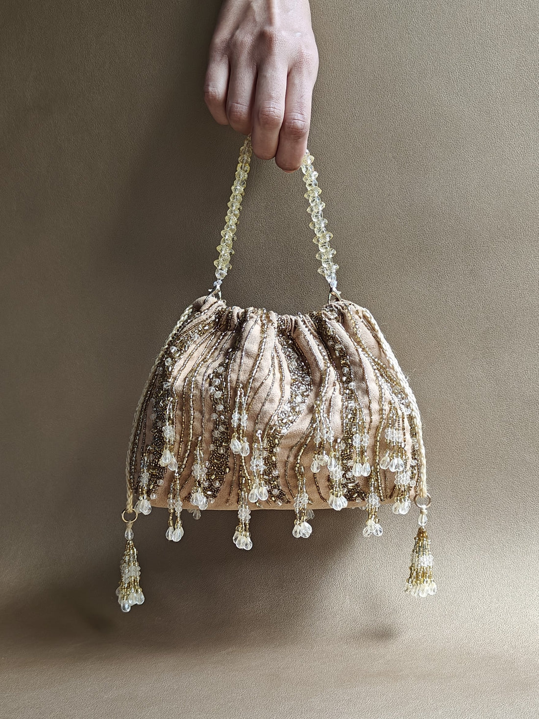 Gold Pouch Bag