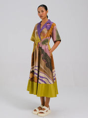 Printblock Dress Swm