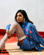 Elba Kimono Shirt Blue