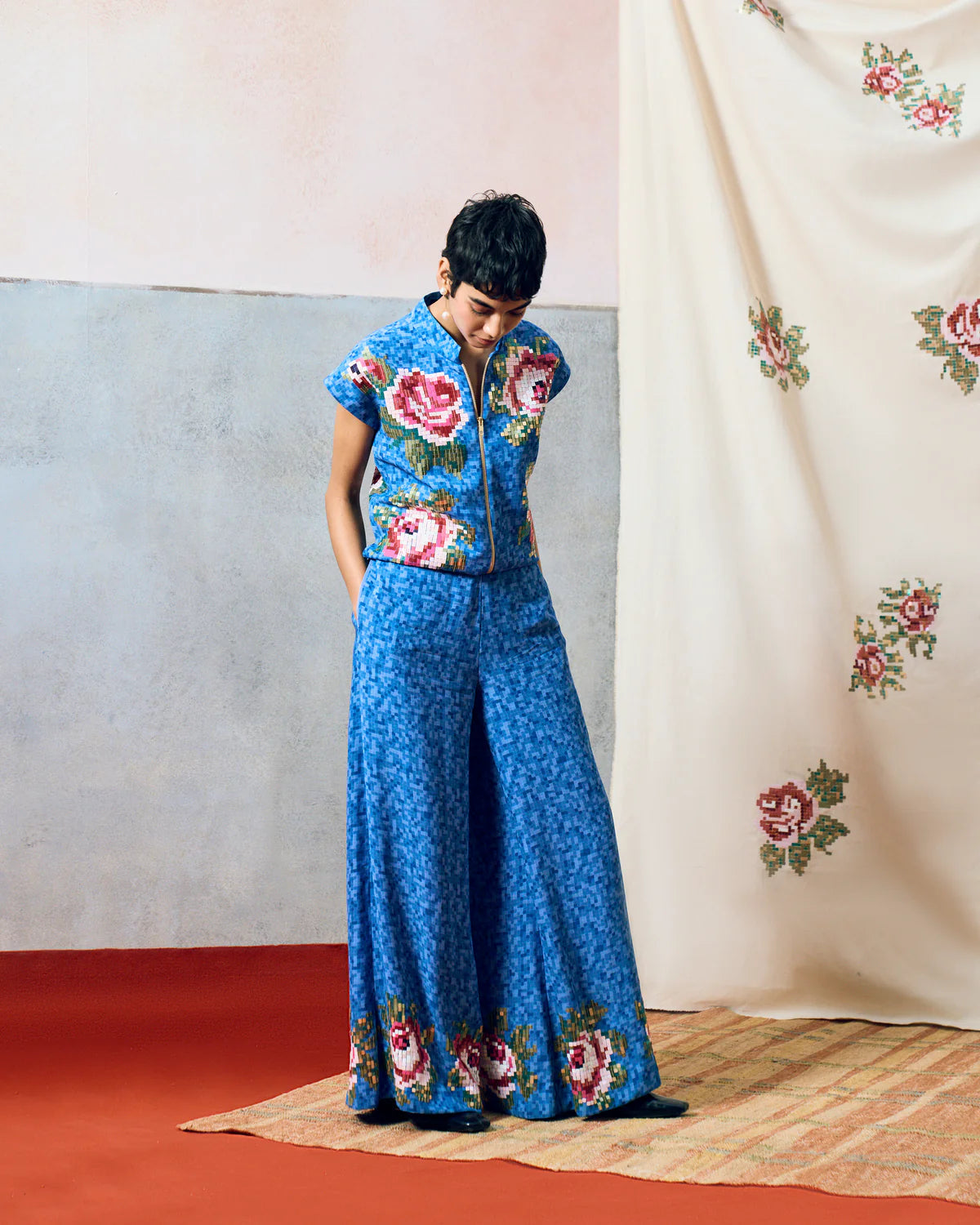 Corisca Crop Top Blue