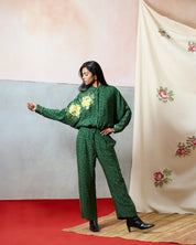 Elba Kimono Shirt Green