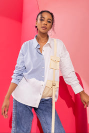 White Shirt With Oversized Pockets