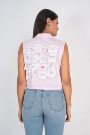The Sticky Notes Cropped Shirt