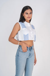 The Striped Cropped Shirt